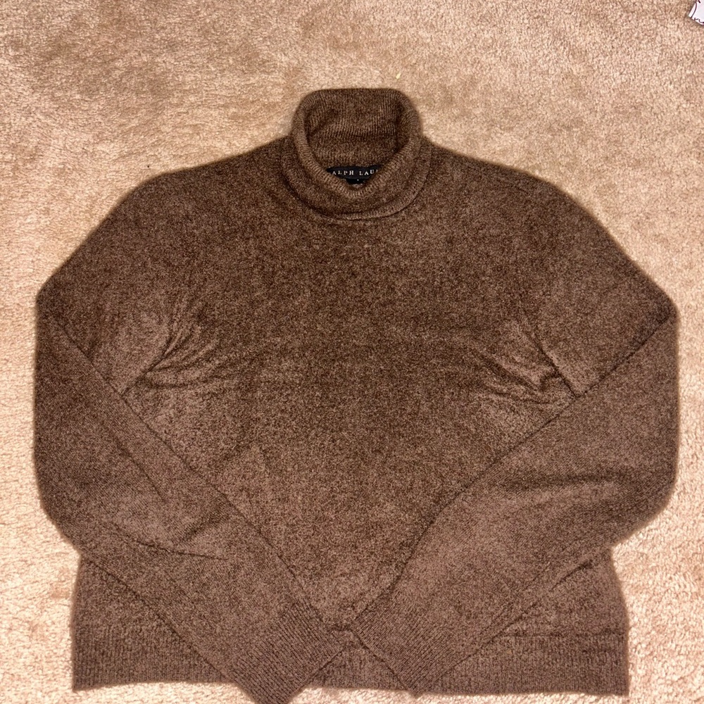 Ralph Lauren Women’s Brown Turtleneck Sweater
